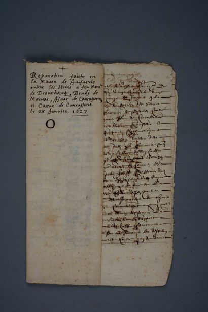 null JUIFS D’AVIGNON 

9 pièces manuscrites des XVIe et XVIIe siècles.

Divers contrats...