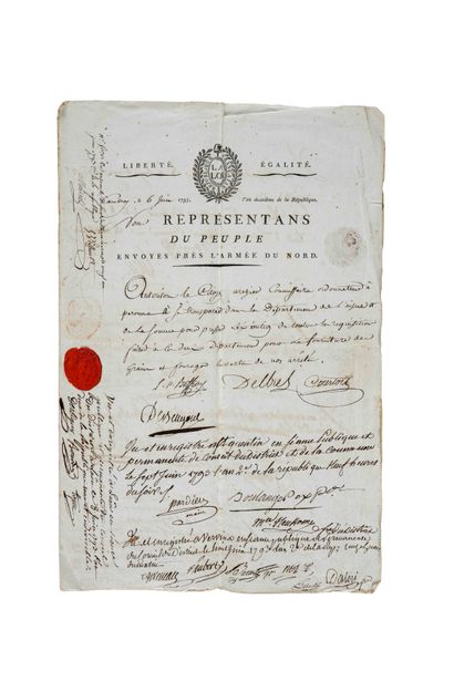 null PAPIERS CONCERNANT JEAN ARCHIER COMMISSAIRE DES GUERRES (1792-1793)

Environ...