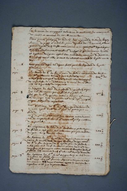 null JUIFS D’AVIGNON 

9 pièces manuscrites des XVIe et XVIIe siècles.

Divers contrats...