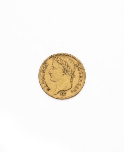 PREMIER EMPIRE
20 franc or, Napoléon empereur...