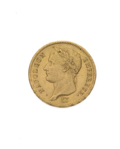 PREMIER EMPIRE
40 francs or, Napléon empereur...