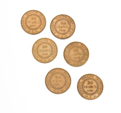 null IIIème REPUBLIQUE
20 francs or, Génie. 6 exemplaires. 1895
Poids : 38,70 g