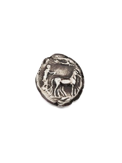 null Sicile Gela 466-413 Av. JC Tétradrachme argent 16,60 gr. Protomé de taureau...