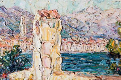 null Victor Louis CUGUEN (1882-1969) 

Paysages aux alentours de Sanary. Paire d’huiles...
