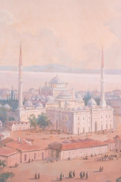 null Carlo BOSSOLI (1815-1884) entourage de 

Mosquée du Sultan BEYAZIT II, Constantinople....