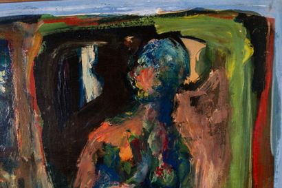 null Bernard DAMIANO (1926-2000) 

Portrait de femme. Huile sur toile.?Signée en...