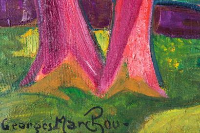 null Georges MARCHOU (1898-1984) 

Paysage.?Huile sur toile.?Signée en bas à gauche....