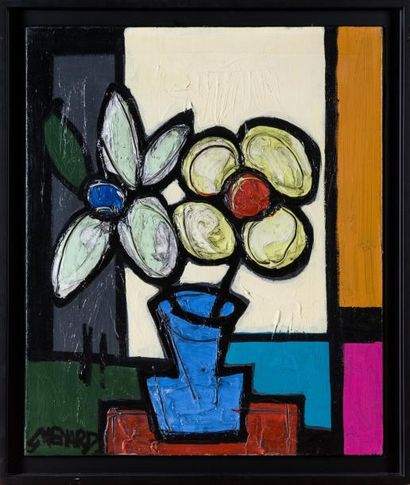 null Claude VENARD (1913-1999) 

Bouquet de eurs. Huile sur toile. Signée en bas...