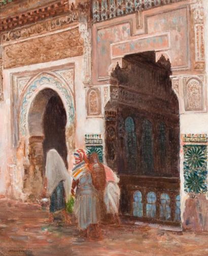 null Joseph, Félix BOUCHOR (1853-1937) 

La Mosquée Karaouiyine (Al Qarawiyyin),...