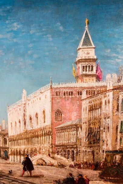 null Félix ZIEM (1821-1911)
Venise.?Huile sur toile.?Signée en bas à gauche. 82 x...