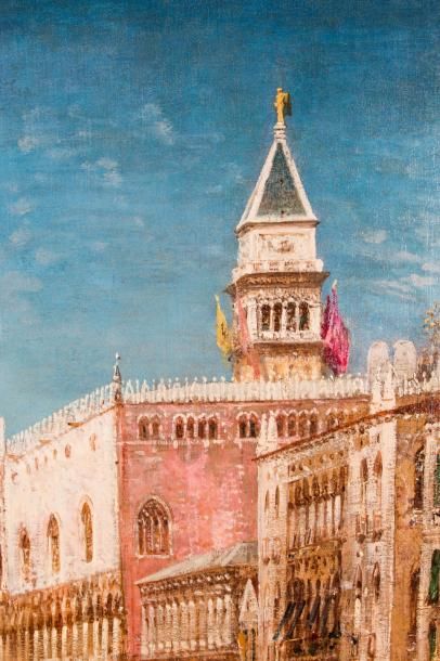 null Félix ZIEM (1821-1911)
Venise.?Huile sur toile.?Signée en bas à gauche. 82 x...