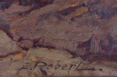 null Eugène ROBERT (1831-1912) 

Bord de côte.?Huile sur toile. Signée en bas à droite....