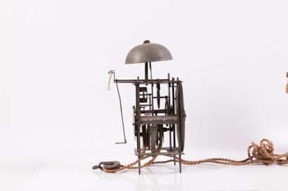 null Horloge lanterne française de type Pont-Farcy, Fin XVIIIe siècle. Cadran en...