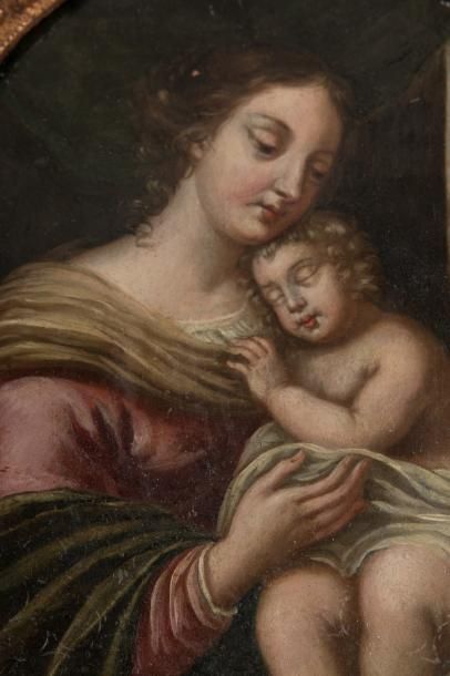 null Suiveur de Pierre I MIGNARD (1612-1695) 

Vierge à l’enfant. Vers 1680-1700....