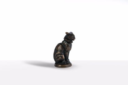 null Emmanuel FRÉMIET (1824-1910) 



Cachet chat en bronze à patine brune. Signé....