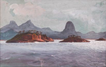 null Jean-Louis PAGUENAUD (1876-1972)

Au large de Rio de Janeiro.

Gouache.

Signée...
