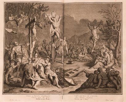 null Figures de la Bible, La Haye (Pierre de Hondt), 1728. Grand in-folio, plein...