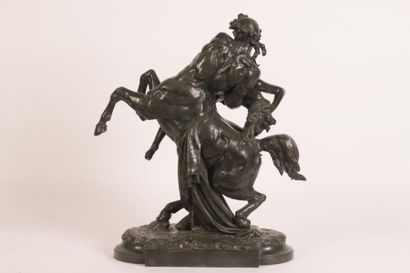 null Albert-Ernest DE CARRIER BELLEUSE (1824-1887) L’enlèvement d’Hippodamie Bronze...