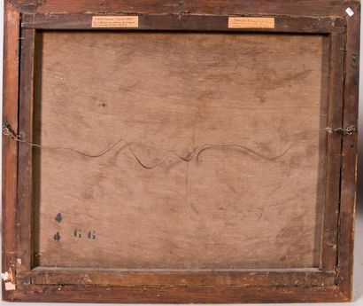  Attribué à Peter WENCESLAS (1742 - 1829) Lièvres Toile 61 x 74,5 cm. Au revers de...