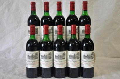 null 10 B CHÂTEAU CROQUE-MICHOTTE (Caisse Bois) 6 T.L.B. ou mieux; 4 H.E.+; 1 bouchon...