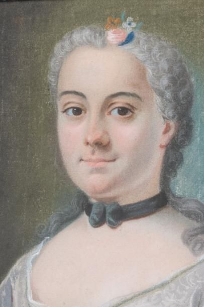  Jean-Baptiste GILLES dit COLSON
(Verdun 1686 – Paris 1762)
Portrait de femme
Portrait...
