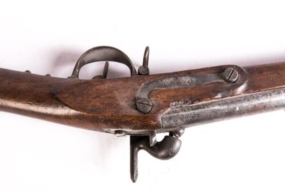 null Fusil d’infanterie à percussion modèle 1822 T Bis Canon rond à pans au tonnerre,...
