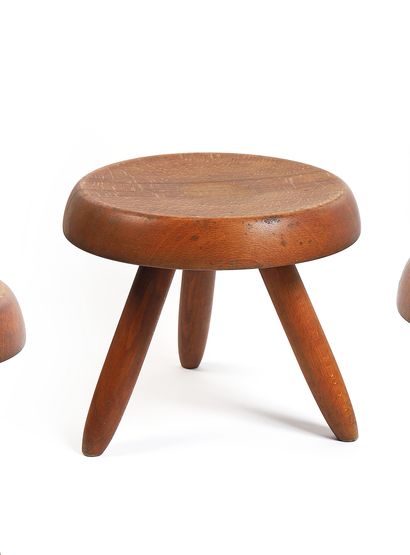 Charlotte PERRIAND (1903-1999) 
Tabouret...