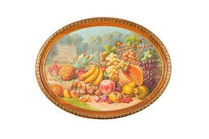 null Jules COULANGE-LAUTREC (1861-1950) Nature morte aux fruits. Huile sur toile...