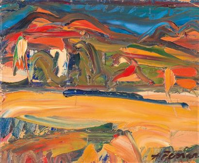 Antoine FERRARI (1910-1995) Paysage. Huile...