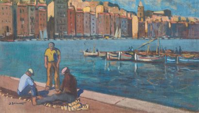 Jean GUINDON (1883-1976) Le port de Marseille...