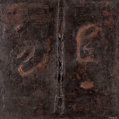 null Trung NGUYEN (1940) Composition. 1999. Huile sur toile. Signée et datée en bas...