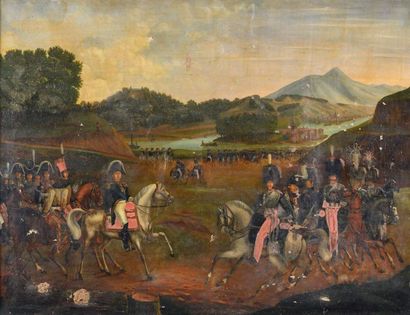 null Ecole FRANÇAISE, 1823 L’armée légitimiste commandée par le duc d’Angoulême,...