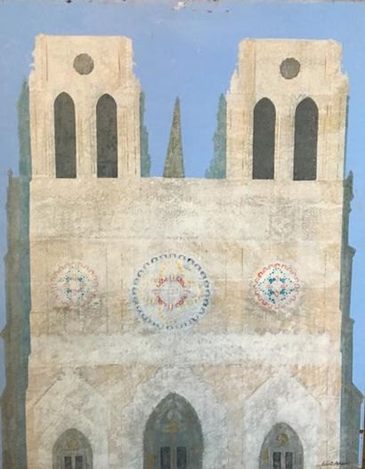 null Hubert AICARDI (1922-1991)

Cathédrale au ciel bleu.

Huile sur isorel.

Signée...