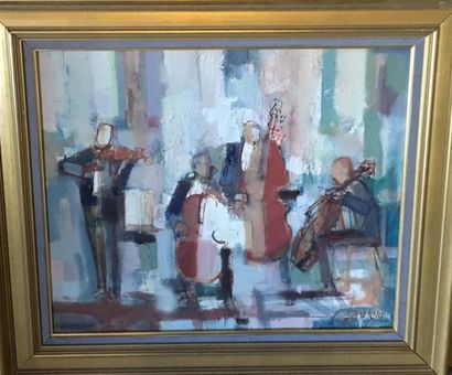 null Albert LAUZERO (1909-2006)

Le quatuor.

Huile sur toile.

Signée en bas à droit.

Contre...