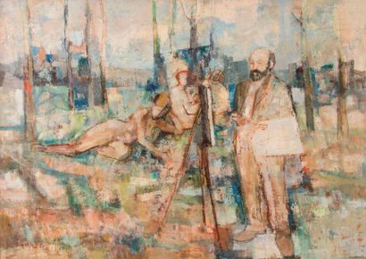 Albert LAUZERO (1909-2006)

Hommage à Cézanne.

Huile...