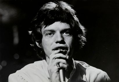 null KEEMAN Ivan. Portrait de Mick Jagger. Circa 1960-70. Tirage argentique sous...