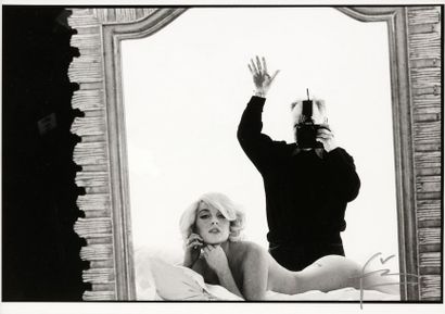 null STERN Bert (1929-2013). Lindsay Lohan en Marilyn Monroe, circa 2008. Tirage...