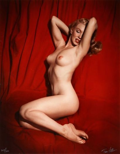 null KELLEy Tom (1914-1984). Marilyn Monroe, Pose #1, 1949. Tirage couleur encadré,...