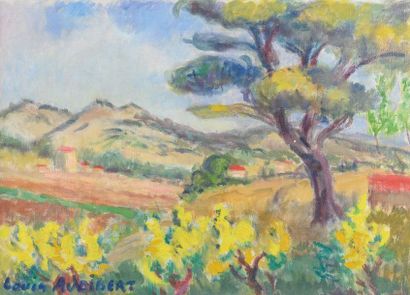 null Louis AUDIBERT (1881-1983) Paysage provençal. Huile sur toile. Signée en bas...