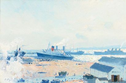  Pierre FAGET-GERMAIN (1890-1961) Port d’Alger....