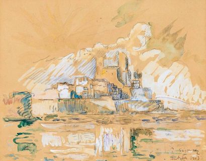 * Paul SIGNAC (1863-1935)

Le fort d’Antibes....