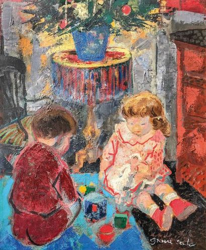 null Emilio GRAU SALA (1911-1975)

Jouets de Noël, Paris 1956. Huile sur toile. Signée...