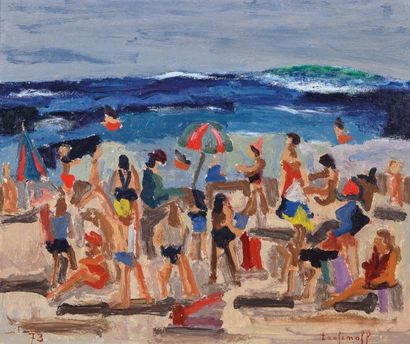 null Pierre TROFIMOFF (1925-1996)

La plage. 1973.

Huile sur toile. Signe?e en bas...