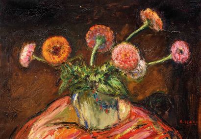 null Antoine SERRA (1908-1995)

Nature morte au bouquet de fleurs.

Huile sur toile.

Signe?e...