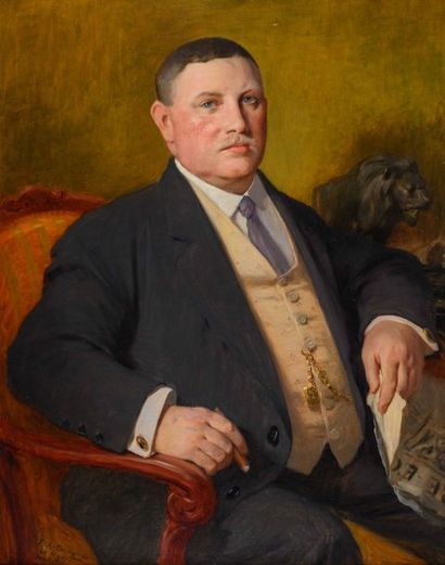 null Fre?de?ric Arthur BRIDGMAN (1847-1928)

Portrait d’homme.1916.

Huile sur toile.

Signe?e,...