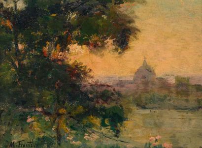 null Michel FRONTI (1862-?)

Paysage.

Huile sur carton. Signe?e en bas a? gauche....