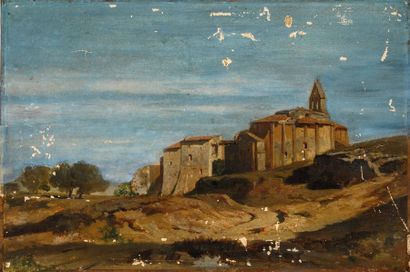 null Ecole italienne vers 1830

Eglise dans la campagne italienne.

Huile sur papier...