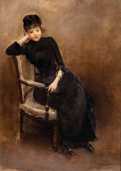 null Jean BE?RAUD (1849-1935)

Jeune femme assise.

Huile sur toile.

Signe?e en...