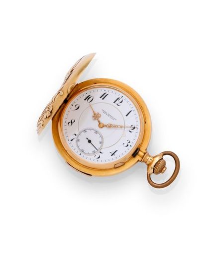 null GIRARD PERREGEAUX Montre chronomètre de poche à répétition minutes. •Boîtier...
