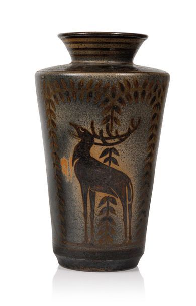 PRIMAVERA Vase de forme cylindrique en céramique...